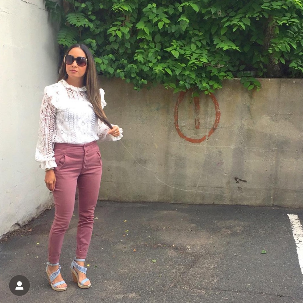 Gap Pink Button Fly Jeans